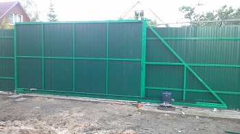 установка автоматических ворот в августе 2014 года - 2